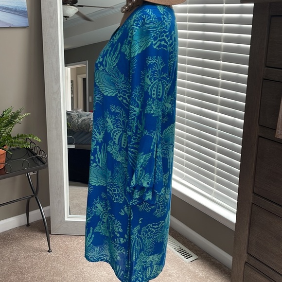 🔥NWT🔥- GORGEOUS pineapples ladies summer dress or coverup size small - Picture 5 of 13